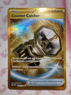 Counter Catcher 264/182 Paradox Rift Gold Secret Rare Holo Pokemon Card NM - Image 1