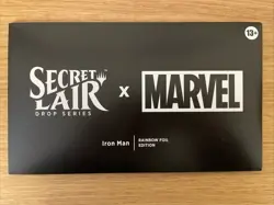 MTG Secret Lair x Marvel’s Iron Man RAINBOW FOIL EDITION Sealed, In Hand! - Image 1
