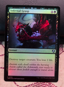 MTG Foil Infernal Grasp Innistrad Remastered NM - Image 1