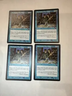 4x Accumulated Knowledge Nemesis Regular MTG Magic the Gathering - Image 1