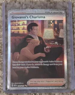 Giovanni's Charisma 197/165 Full Art SR Pokemon 151 English - Image 1