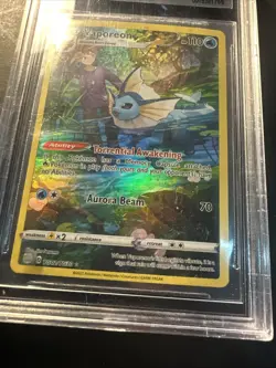 2022 POKEMON S&S BRILLIANT STARS TG02 FULL ART VAPOREON Beckett BGS 8 NM-MT - Image 4