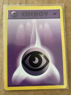 Pokemon TCG Psychic Energy Base Set 101/102 1st Edition Never Played Near Mint - Image 1
