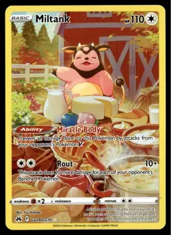 ✅Pokemon Miltank Ultra Rare Crown Zenith: Galarian Gallery GG24/GG70 ✅NM✅B2ER✅ - Image 1