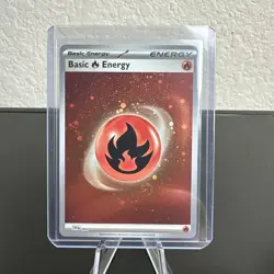 Pokemon TCG 151 Scarlet & Violet Fire Energy Holo Foil 002 MINT swirl - Image 1