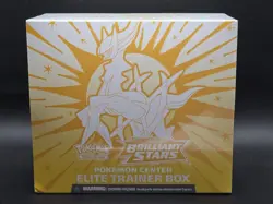 Pokemon Tcg: Sword & Shield Brilliant Stars Pokemon Center Elite Trainer Box ETB - Image 1