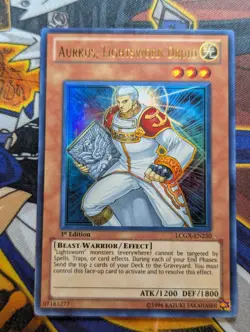 Yugioh! Aurkus, Lightsworn Druid - LCGX-EN250 - Ultra Rare - 1st Ed - VLP - Image 1