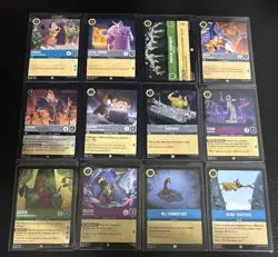 Disney Lorcana The Emperor's New Groove Theme 12 Card Lot Kuzco/Kronk/Chaca/Yzma - Image 1