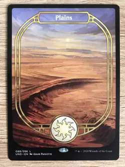 Plains 088 Full Art Extended MTG Magic the Gathering Card NM Unsanctioned UND - Image 1