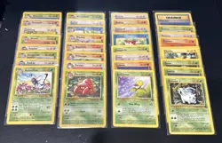 Complete Jungle Unlimited Common and Uncommon 32 Card Set Pokemon Cards -LP/MP - Image 1