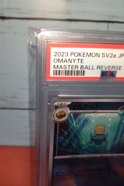 PSA 10 Omanyte Master Ball Reverse Holo 138/165 151 Pokemon Card Japanese - Image 2
