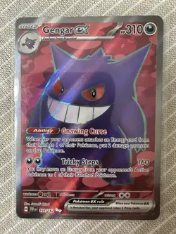 Pokemon TCG Gengar EX Temporal Forces Ultra Rare Card 193/162 - Image 1