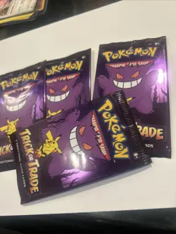 4 Packs 2022 Pokemon TCG Trick or Trade Halloween Booster Bundle 12 Cards - Image 3