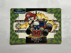 Mario Kart Card Nintendo made in Japan Banpresto 1993 Vintage Metro No.8 F/S - Image 2