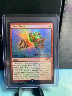 2022 MTG Chaos Wrap - Happy Holidays Foil Promo - Image 2