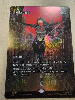 Silkguard - #37 Foil (Borderless) Marvel Universe Eternal-Legal - Mtg - Image 1