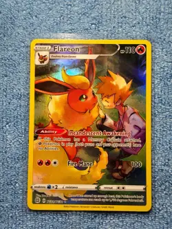 English Pokemon Flareon TG01/TG30 Swsh09: Brilliant Stars Trainer Gallery Holo - Image 1