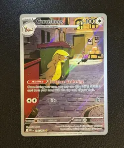 Gumshoos 153/132 Pokemon ME01: Mega Evolution Illustration Rare NM - Image 1