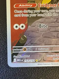 Gumshoos 153/132 Pokemon ME01: Mega Evolution Illustration Rare NM - Image 3