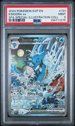 2024 POKEMON SVP EN-SV BLACK STAR PROMO #131 KINGDRA EX PSA 9 - Image 1