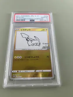 PSA 10 Pikachu 208/S-P Pokemon S Promo Japanese 2021 Yu Nagaba X Pcg Campaign JP - Image 1