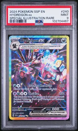 2024 POKEMON SSP EN-SURGING SPARKS SPECIAL ILLUSTRATION RARE HYDREIGON EX PSA 9 - Image 1