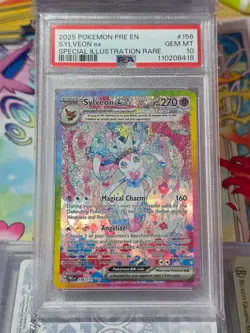 POKEMON PRISMATIC EVOLUTIONS SPECIAL ILLUSTRATION RARE SYLVEON EX #156 PSA 10 - Image 1