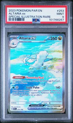 2023 POKEMON PAR EN-PARADOX RIFT SPECIAL ILLUSTRATION RARE #253 ALTARIA EX PSA 9 - Image 1