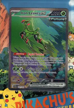 Pokemon TCG Iron Leaves ex 203/162 Obsidian Flames Illustration Rare NM/M - Image 1