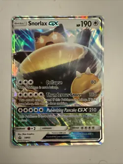 Pokemon TCG Snorlax GX Sun & Moon SM05 Promo Promo LP - Image 1
