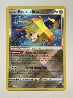 Pokemon TCG - Radiant Jirachi - Silver Tempest 120/195 Holo - Image 1