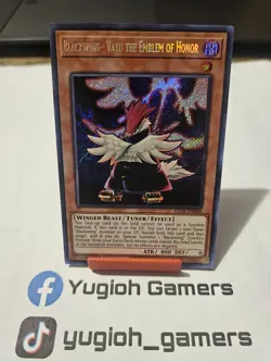 Yu-Gi-Oh Blackwing Vayu The Emblem Of Honor BLCR 1st Secret Rare Light Played - Image 1