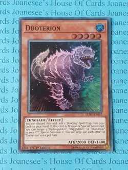 LEDU-EN037 Duoterion Super Rare Yu-Gi-Oh Card 1st Edition New - Image 1