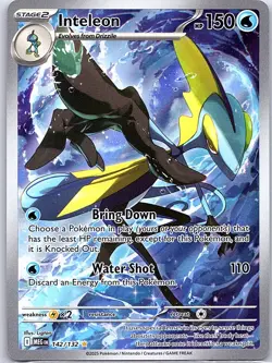 Inteleon 142/132 ME01: Mega Evolution - Pokemon Card - NM - Image 1