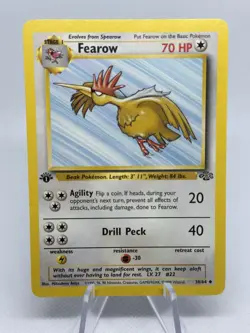 🍀 Fearow 36/64 Jungle 1st Edition Non Holo Foil Pokemon 1999 Vintage Card - Image 1