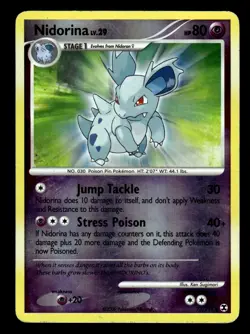 Nidorina 73/111 Reverse Holo Rising Rivals Pokemon Card - Image 1
