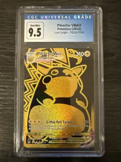 Pokemon CGC 9.5 SWSH Lost Origin Set GOLD CARD Pikachu VMAX TG29/TG30 - CGC 9.5 - Image 1