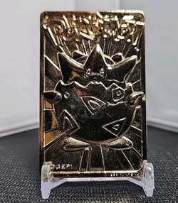 Pokemon Togepi 23k Gold-Plated Card 1999 Authentic Burger King Vintage Card Only - Image 1