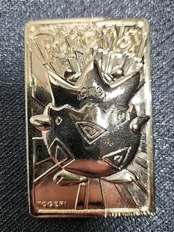 Pokemon Togepi 23k Gold-Plated Card 1999 Authentic Burger King Vintage Card Only - Image 3