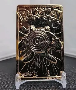 Pokemon 1999 Burger King limited edition 23K gold-plated Poliwhirl Card Only - Image 1