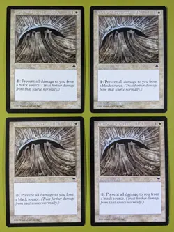 Circle of Protection: Black x4 Tempest 4x Playset Magic the Gathering MTG - Image 1