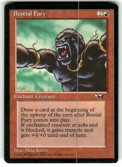 Bestial Fury Alliances Regular MTG LP - Image 1