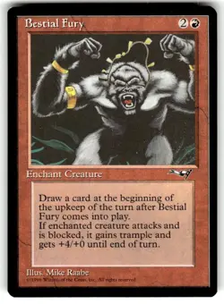Bestial Fury (Facing Left) Alliances Regular MTG - Image 1