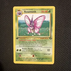 Venomoth 13/64 1st Edition Jungle Non- Holo Rare Pokemon - Image 1