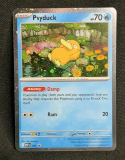 SWIRL - Pokemon - Psyduck 007 - Mega Evolutions Promo Holo Cosmos - Image 1