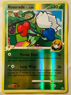 Pokemon Rising Rivals - Roserade GL 12/111 - Rare Reverse Holo - NM - Image 1