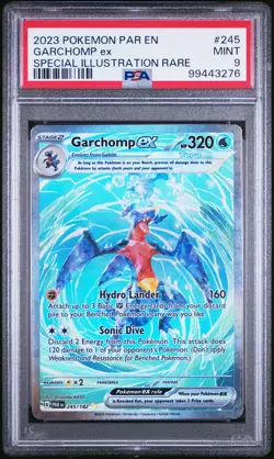 2023 POKEMON PAR EN-PARADOX RIFT SPECIAL ILLUSTRATION RARE GARCHOMP EX PSA 9 - Image 1