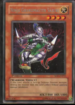 Ninja Grandmaster Sasuke - SOD-EN019 - Rare - 1st Edition - NM - Yugioh - Image 1