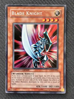Yugioh Blade Knight Limited Edition Secret Rare (misprint) CT1-EN002 NM - Image 1