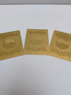 Pokemon TCG Gold 3x Cards Pikachu Edits Immaculate Condition With Free Sleeve - Image 5